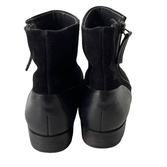 PAUL GREEN DINA BLACK SUEDE ZIP UP ANKLE BOOTIES - Picture 6 of 8